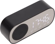 Radio-Réveil, Réveil Numérique Portable Dual 5.0 Hifi Sans Fil Avec Haut-Parleur Bt Pour La Lecture, La Cuisine, L'Équitation