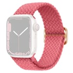 SKALO Punottu -ranneke Apple Watch Series 7-9 41mm - Pinkki