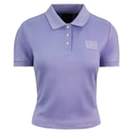 Puma x Rihanna Fenty Baby Polo Cropped Shirt Lavender Womens Top 574286 01 - Purple Nylon - Size 8 UK