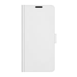 Tcl 20 SE Glossy Leather Wallet Case - White