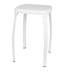 Aqualy® Tabouret de salle de bain Blanc