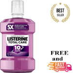 Listerine TOTAL CARE Clean Mint 1L Mouthwash Flouride For Oral Care & Bad Breath