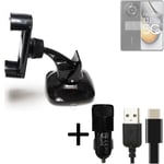 For Realme 11 Pro car holder + CHARGER windshiled bracket 