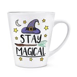 Stay Magical 12oz Latte Mug Cup Funny Joke Magical Spell Witch Wizard