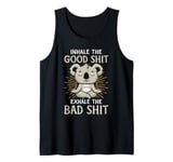 FUNNY YOGA TSHIRT. INHALE THE GOOD SHIT, EXHALE THE BAD SHIT Tank Top