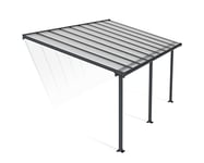 Canopia by Palram Pergola Olympia 16.4 m² en Aluminium Et Polycarbonate, Moderne & Élégante, pour Couvrir Une Terrasse Toute L’année (Gris)