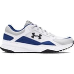 Under Armour Mens Ua Edge Lthr Cross Trainer, White Tech Blue Black, 10 UK