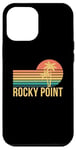 Coque pour iPhone 14 Pro Max Rocky Point Vacation Palmiers et coucher de soleil