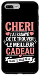 Coque pour iPhone 7 Plus/8 Plus Tee Shirt Saint Valentin Cheri Amour Amoureux Couple Humour