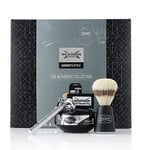 WILKINSON SWORD - Barber's Style for Men | The Authentic Collection​ | Double Edge Razor + 5 Blades | Shave Brush | Shave Soap Bowl