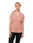 Jack Wolfskin Women's Crosstrail T T-Shirt, Rose Dawn, M