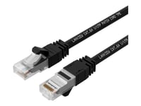 Lanview Smartclick - Nettverkskabel - Rj-45 (Hann) Til Rj-45 (Hann) - 30 M - 5 Mm - Utp - Cat 6A - Halogenfri, Formstøpt, Uten Hindringer, 10 Gigabit Ethernet - Svart