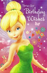 Disney Fairies Tinkerbell Time For Birthday Wishes Any Age Girl NeW Card