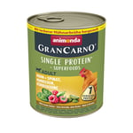 Animonda GranCarno Adult Superfoods 6 x 800 g  Kyckling & spenat, hallon, pumpafrön