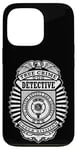 Coque pour iPhone 13 Pro Badge de police amusant True Crime Detective Division