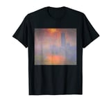 Monet's London Houses of Parliament The Sun Shining Fog T-Shirt