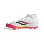 adidas Mixte F50 League Football Boots FG/MG Chaussures, FTWR White/Core Black/Solar Yellow, 46 EU