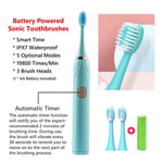 Battery Powered Electric Toothbrush Automatic Sonic Toothbrushes Mouth Cleaning