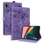 Purple Cat Leather Case Yhteensopiva Xiaomi Pad 5/5 Pron Kanssa