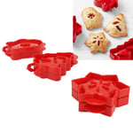 Hand Pie Press Maker Safe Snowflake Mitt Xmas Tree Pocket Pie Press Easy To