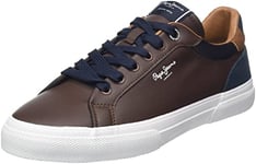 Pepe Jeans Homme Kenton Court Basket, Brown (Brown), 42 EU