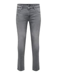 ONLY & SONS Men's Onsloom Slim One Lmgd 8265 Mat DNM Noos fit Jeans, Light Grey Denim, 33 W/30 L