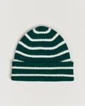 Le Bonnet Lambswool/Caregora Beanie Moss Strip