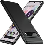 For Google Pixel 6 Pro 5G Case Slim Soft Silicone Gel Cover - Matte Black