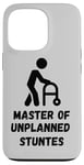 iPhone 13 Pro Master of Unplanned Stunts Funny Accident Prone Humor Art Case