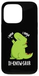 Coque pour iPhone 13 Pro Jeu de mots drôle de dinosaure Di-know-saur