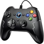 [Manette Pc Ps3 Steam Filaire] Manette Steam Manette Ps3 Filaire Avec Double Vibration,Gamepad Connecté Par Fil Pour Pc/Steam/Android/Ps3/Tv Box/Tesla (Gris)