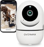 Overmax Caméra sans Fil Camspot 3.6 WiFi IP Enregistrement de Surveillance Full HD Mode Nuit Auto Suivi Microphone et Haut-Parleur Appareil Intelligent Google Home Alexa