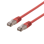 U/FTP Cat6a patch cable, LSZH, 1.5m, red