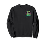 Rugrats Cute Reptar Retro Small Left Chest Pocket Kanji Logo Sweatshirt