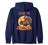 Funny Mmm Yeah Stuff Me Daddy Sexy Thanksgiving Turkey Zip Hoodie