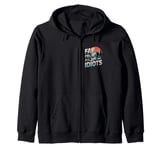 Funny Nature Meme Far From All The Idiots Funny Hiking Memes Zip Hoodie