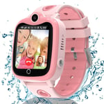 Montre Connectée Enfant 4g, Montre Gps Enfant Tracker Avec Appel Vidéo Sos Caméra Étanche Ip68 Mode Classe Jeux Réveil, Montre Telephone Avec Sim Cadeau Pour Filles Et Garçons