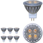 MR11 GU4 LED Spotlight Glödlampa 3W 12 Volt Ultra Bright Motsvarar 35W Halogen Glödlampa 280LM 30° Strålvinkel Cool White 6000K 6 Pack