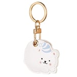 AXFEE Airtag Porte Clé, Mignon PU Étuis pour Apple AirTag, Portable Key Finder pour Clés Enfants Animaux de Compagnie, [ Porte- Clés Contrôle d'Accès] (Airtag Non Inclus) (Petit Ours Blanc)