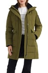 Orolay Manteau Matelassé D'hiver pour Femme Doudoune Chaude à Capuche Armée Verte S