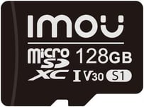 Carte Micro SD 128 Go imou Carte Mémoire SDXC, Vitesse Full HD, Jusqu'à 95/25 Mo/s, UHS-I, Adaptateur SD pour Smartphone, Tablette, Caméra d'action, Drone, Caméra de Surveillance