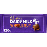 Cadbury Dairy Milk Whole Nut Bar 120 g