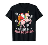 I Believe in Santa Claus And Unicorns Funny Christmas T-Shirt