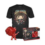 Funko Pop! Tee (Adult): Stranger Things - Hunter Eddie with Guitar Vinyl Figure T-Shirt (XL)