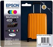 Original Epson 405XL Suitcase BCMY Multi Pack Ink Cartridges FREE DELIVERY