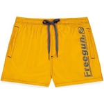 Maillots de bain enfant Freegun  Boardshort court garçon avec ceinture demi-élastiquée