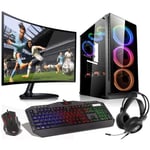 PC de jeu STGsivir, Intel Core i7 3.4G jusqu'à 3.9G, Radeon RX 580