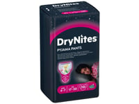 Huggies Drynites Pyjama Pants, Flicka, Byxblöja, 17 Kg, 30 Kg, Multifärg, Kardborreband