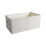 BoîTes de Rangement pour VêTements VêTements Non TisséS Placard Porte-Panier Organisateur de Livres -l CrèMe-Blanc