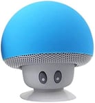 Enceinte Champignon Bluetooth pour XIAOMI Mi 9 Smartphone Ventouse Haut-Parleur Micro Mini (Bleu)